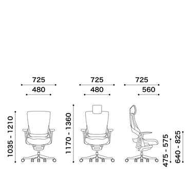 Wau Ergonomic Chair HB / ワウ エルゴノミックチェア ハイバック