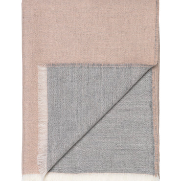 ELVANG DENMARK Venice throw blanket White/nude / エルヴァン デンマーク バスケット ベニス スロー ブランケット ホワイト/ヌード