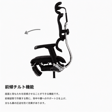 Ergohuman PRO2 Low Type Black Frame / エルゴヒューマン プロ2 ロータイプ ブラックフレーム