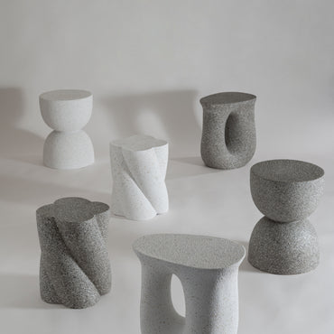 Terrazzo Side Table WH / テラゾー サイドテーブル【Twist】