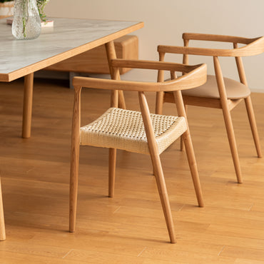 Curve Arm Chair NA×BE / カーブ アームチェア ナチュラル×ベージュ