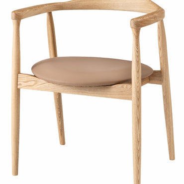 Curve Arm Chair NA×BE / カーブ アームチェア ナチュラル×ベージュ