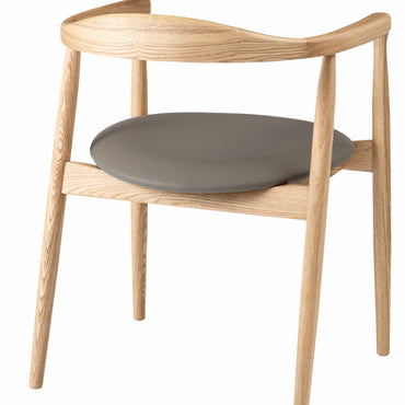 Curve Arm Chair NA×GY / カーブ アームチェア ナチュラル×グレー