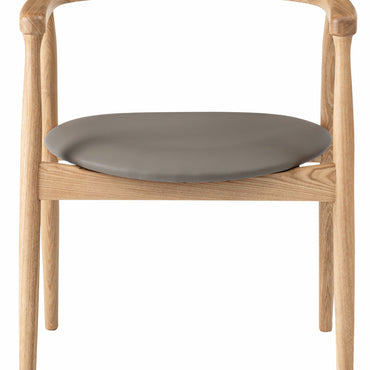 Curve Arm Chair NA×GY / カーブ アームチェア ナチュラル×グレー