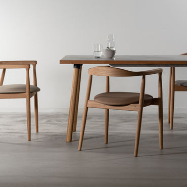 Curve Arm Chair NA×GY / カーブ アームチェア ナチュラル×グレー