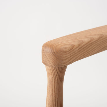 Curve Arm Chair NA×GY / カーブ アームチェア ナチュラル×グレー