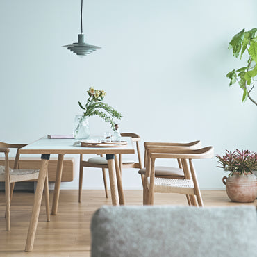 Curve Arm Chair NA×VI / カーブ アームチェア ナチュラル×アイボリー