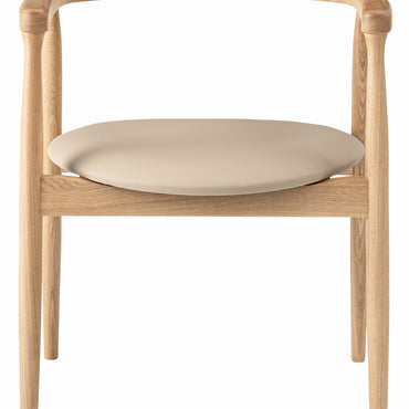 Curve Arm Chair NA×VI / カーブ アームチェア ナチュラル×アイボリー