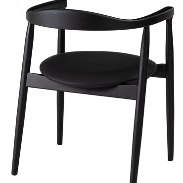 Curve Arm Chair BK×BK / カーブ アームチェア ブラック×ブラック