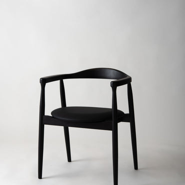 Curve Arm Chair BK×BK / カーブ アームチェア ブラック×ブラック