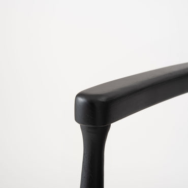 Curve Arm Chair BK×GY / カーブ アームチェア ブラック×グレー