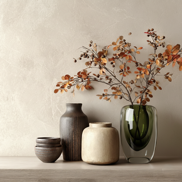 Halo Glass Vase Olive Green/ ヘイロー グラスベース オリーブグリーン