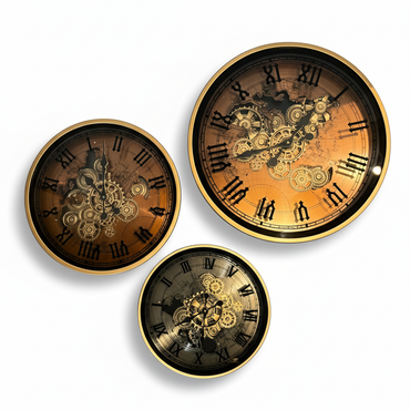 Mechanical Atlas Wall Clock SV/ メカニカル アトラス ウォールクロック シルバー