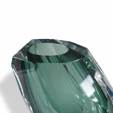 Prism Glass Vase Emerald / プリズム グラスベース エメラルド