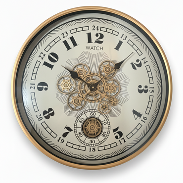 Industrial Gear Wall Clock WH / インダストリアル ギア ウォールクロック ホワイト