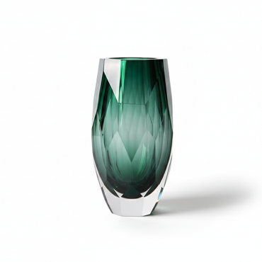 Prism Glass Vase Emerald / プリズム グラスベース エメラルド