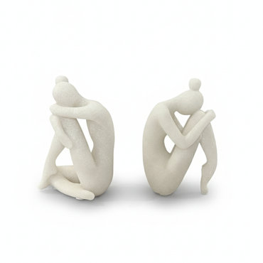 Thinking Woman Bookends – Artificial Marble / 人工大理石製 考える女性 ブックエンド