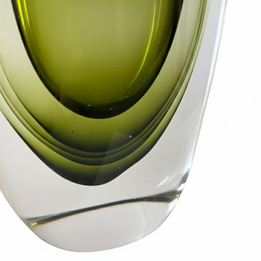 Halo Glass Vase Olive Green/ ヘイロー グラスベース オリーブグリーン