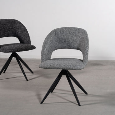 Bulka Swivel Chair DGY / ブルカ スイベルチェア ダークグレー