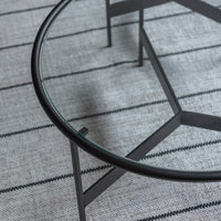 Lune Glass Table  / リュンヌ ガラステーブル【L】