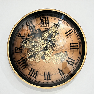 Steampunk Gear Wall Clock GD / スチームパンク ギア ウォールクロック ゴールド【L】