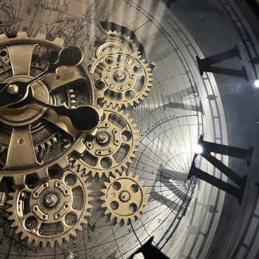 Mechanical Atlas Wall Clock SV/ メカニカル アトラス ウォールクロック シルバー