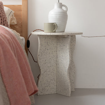 Wavy Stone Table WH / ウェイビー ストーンテーブル ホワイト