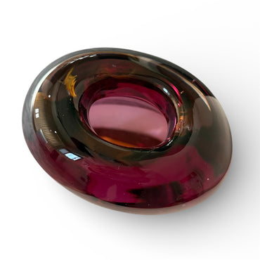 Aurora Glass Vase Amber Rose / オーロラ グラスベース アンバーローズ