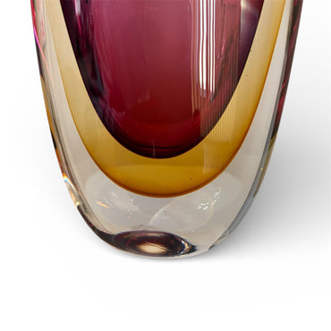 Aurora Glass Vase Amber Rose / オーロラ グラスベース アンバーローズ