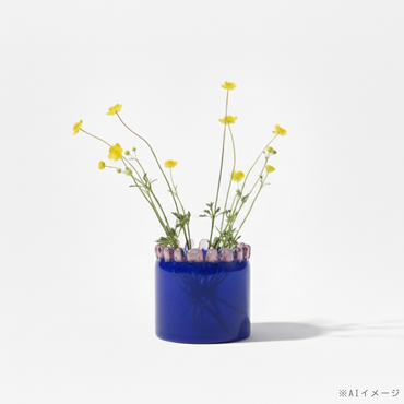 Anemone Flower Vase Indigo / アネモネ フラワーベースインディゴ