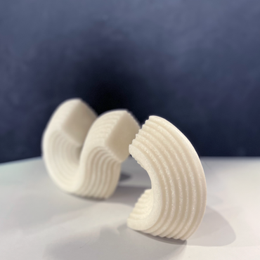 Curva Bookends – Artificial Marble / 人工大理石製 カーブ ブックエンド