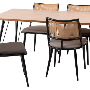 Curve Rattan Chair BE / カーブ ラタンチェア ベージュ