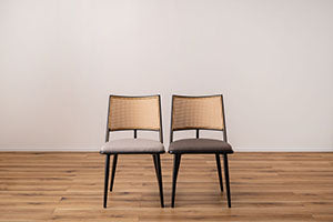 Curve Rattan Chair DGY / カーブ ラタンチェア ダークグレー