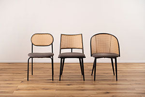 Curve Rattan Chair DGY / カーブ ラタンチェア ダークグレー