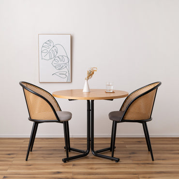 Rico Rattan Chair DGY/ リコラタンチェアダークグレー