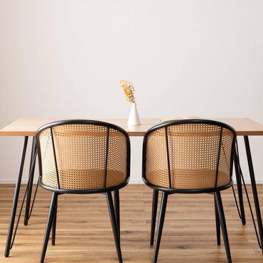 Rico Rattan Chair DGY/ リコラタンチェアダークグレー