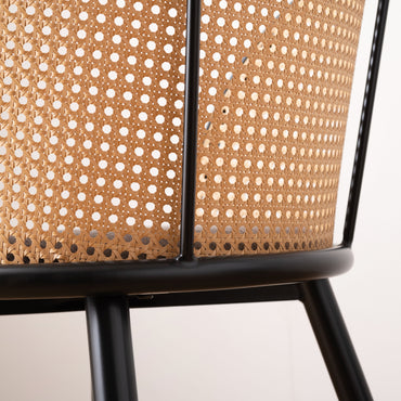 Rico Rattan Chair DGY/ リコラタンチェアダークグレー