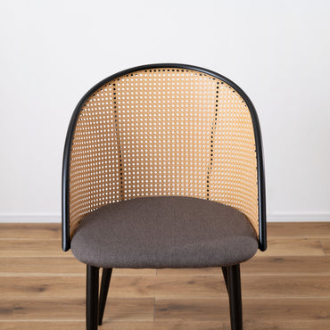 Rico Rattan Chair DGY/ リコラタンチェアダークグレー