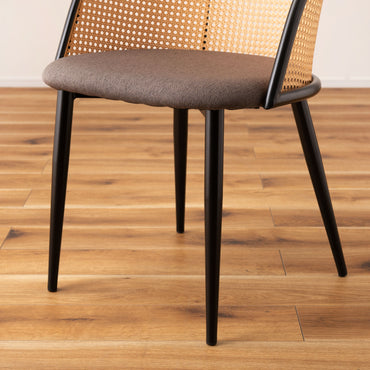 Rico Rattan Chair DGY/ リコラタンチェアダークグレー
