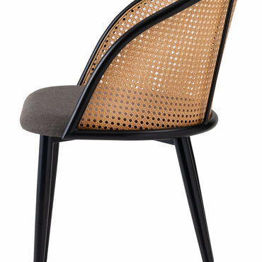 Rico Rattan Chair DGY/ リコラタンチェアダークグレー