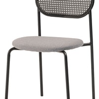 Oval Rattan Chair BK×BE / オーバル ラタンチェア ブラック×ベージュ