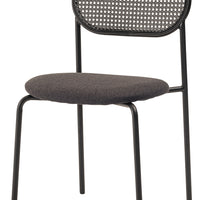 Oval Rattan Chair BK×DGY / オーバル ラタンチェア ブラック×ダークグレー