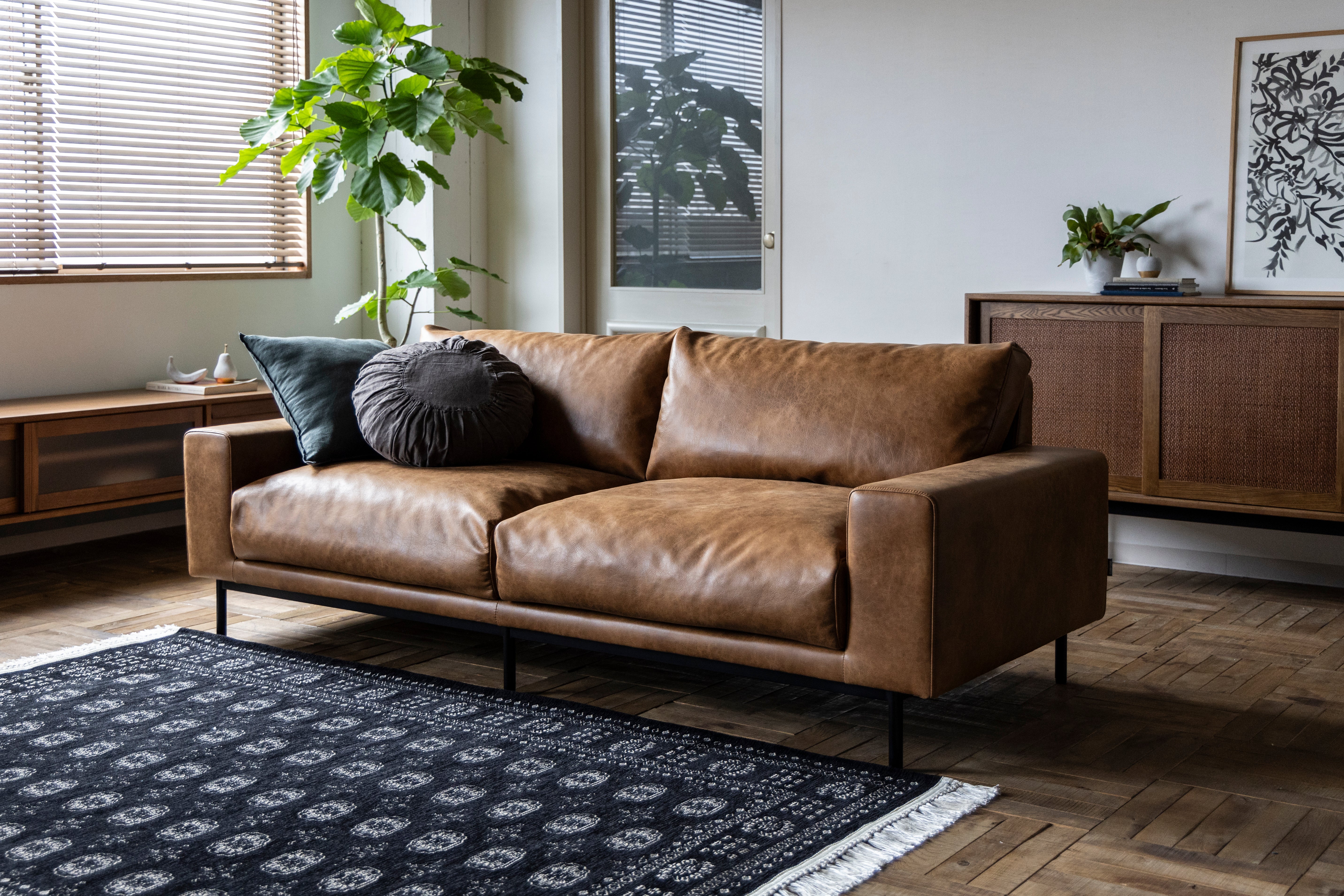 Crest Sofa COG 2.5-seater / クレストソファ コーデュロイオリーブ
