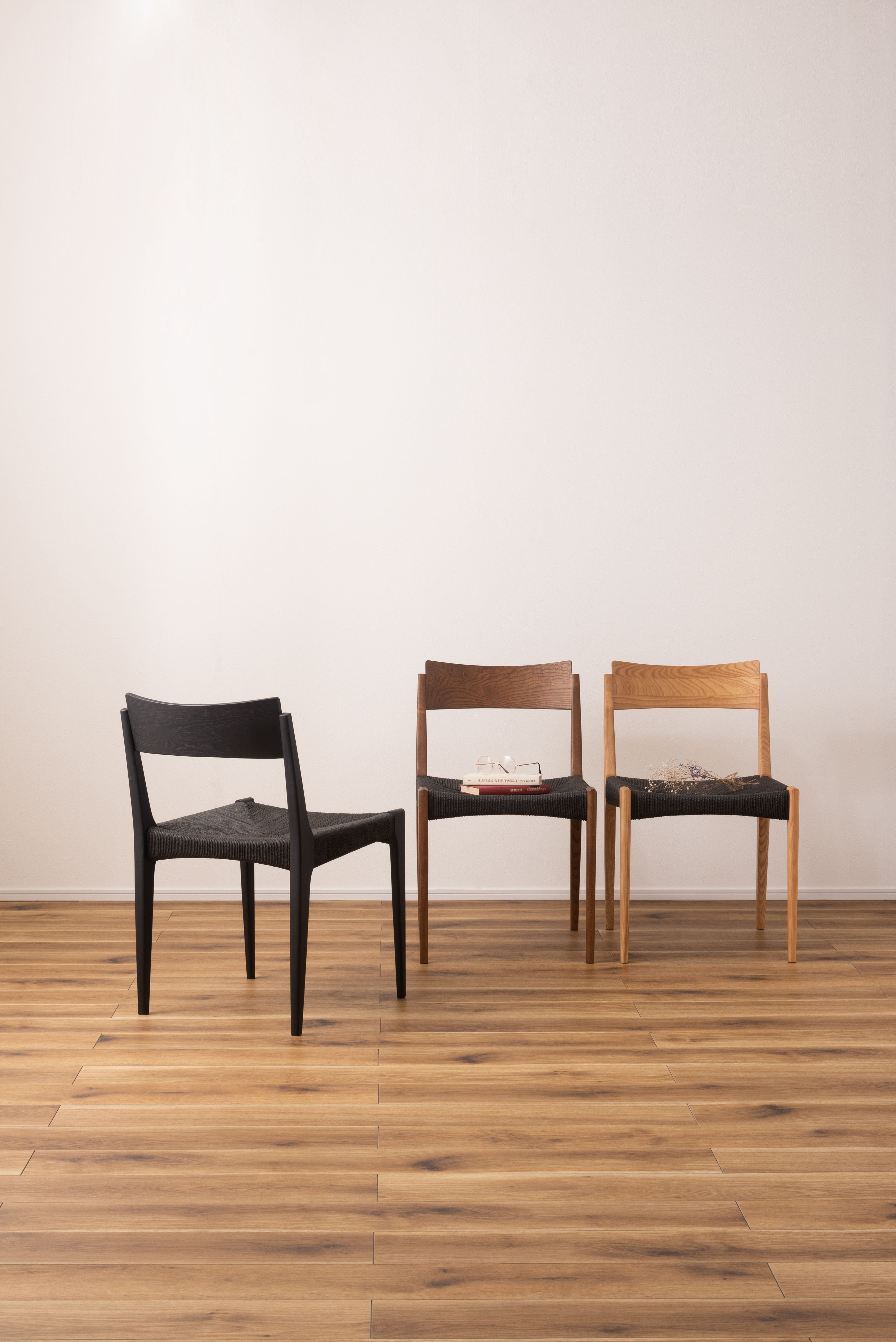 Paper-Cord Chair BK / ペーパーコードチェア ブラック