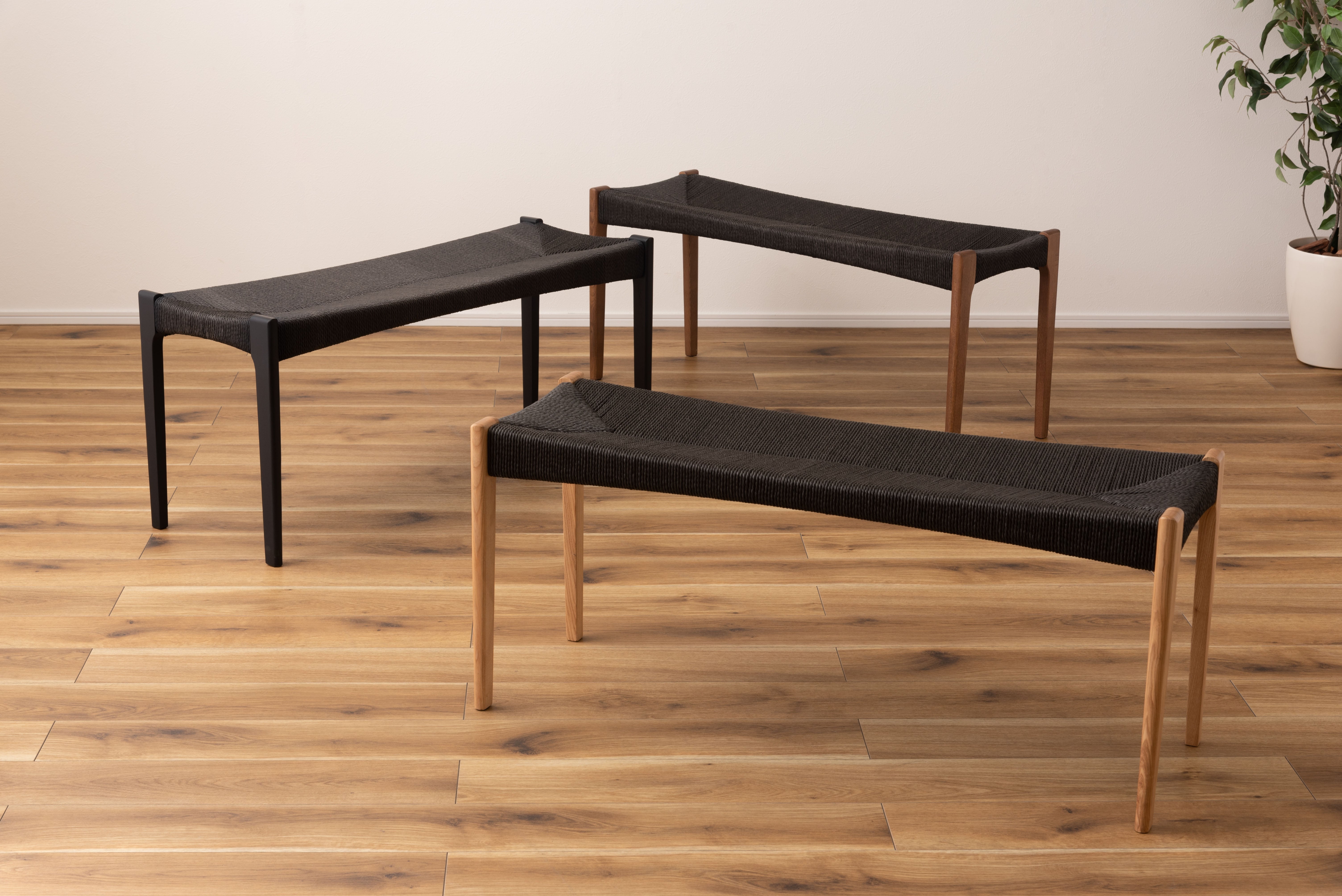 Paper-Cord Bench BK / ぺーパーコードベンチ ブラック