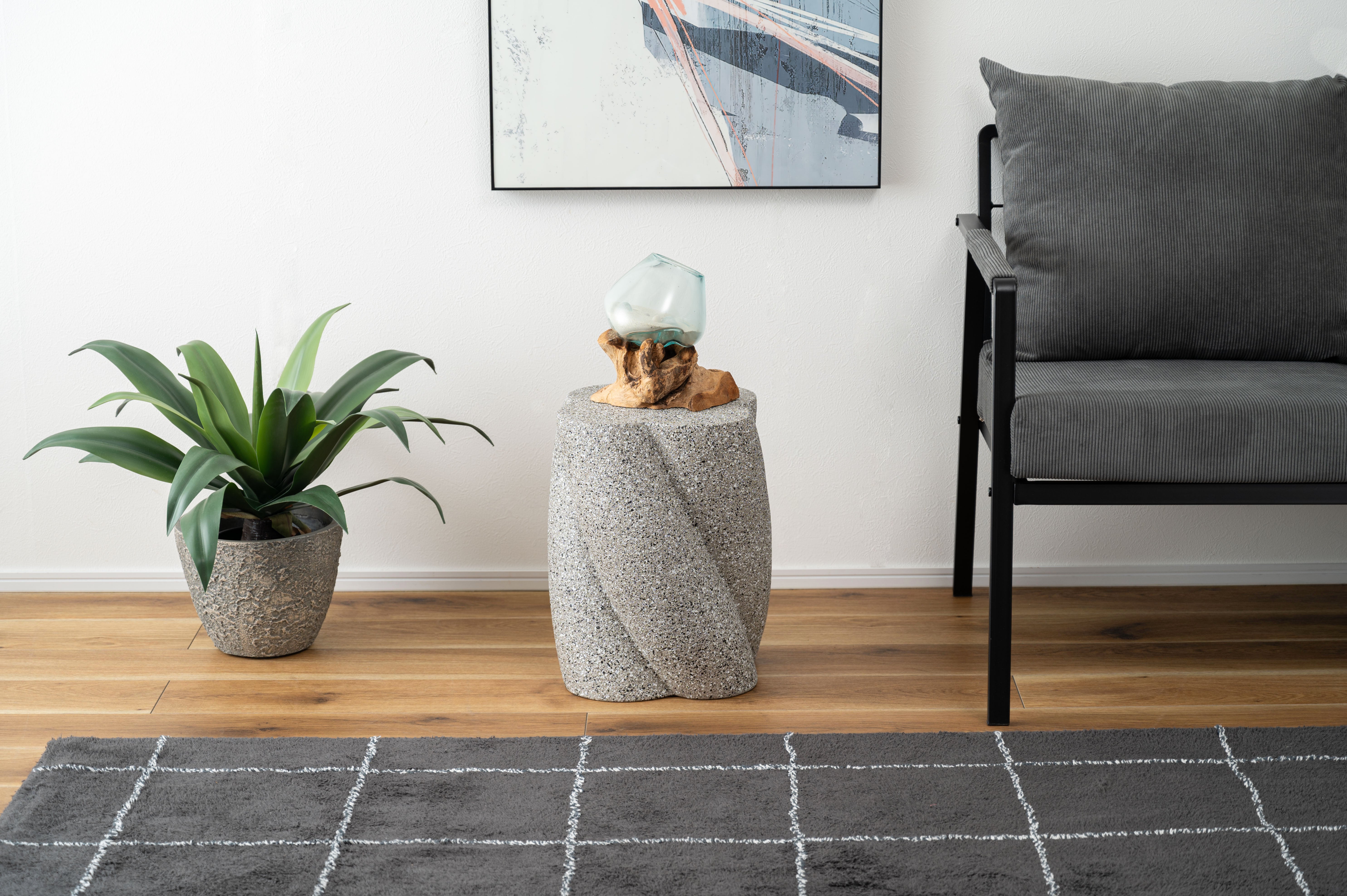 Terrazzo Side Table GY / テラゾー サイドテーブル【Twist】