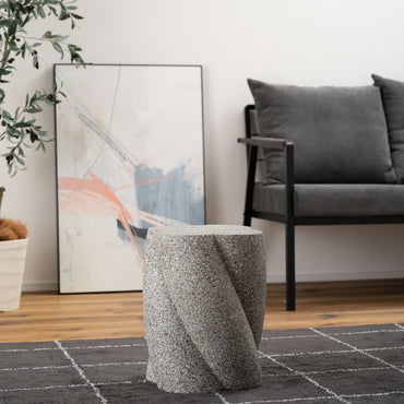 Terrazzo Side Table GY / テラゾー サイドテーブル【Twist】