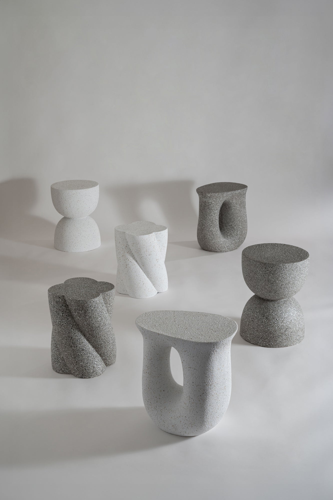 Terrazzo Side Table GY / テラゾー サイドテーブル【Twist】