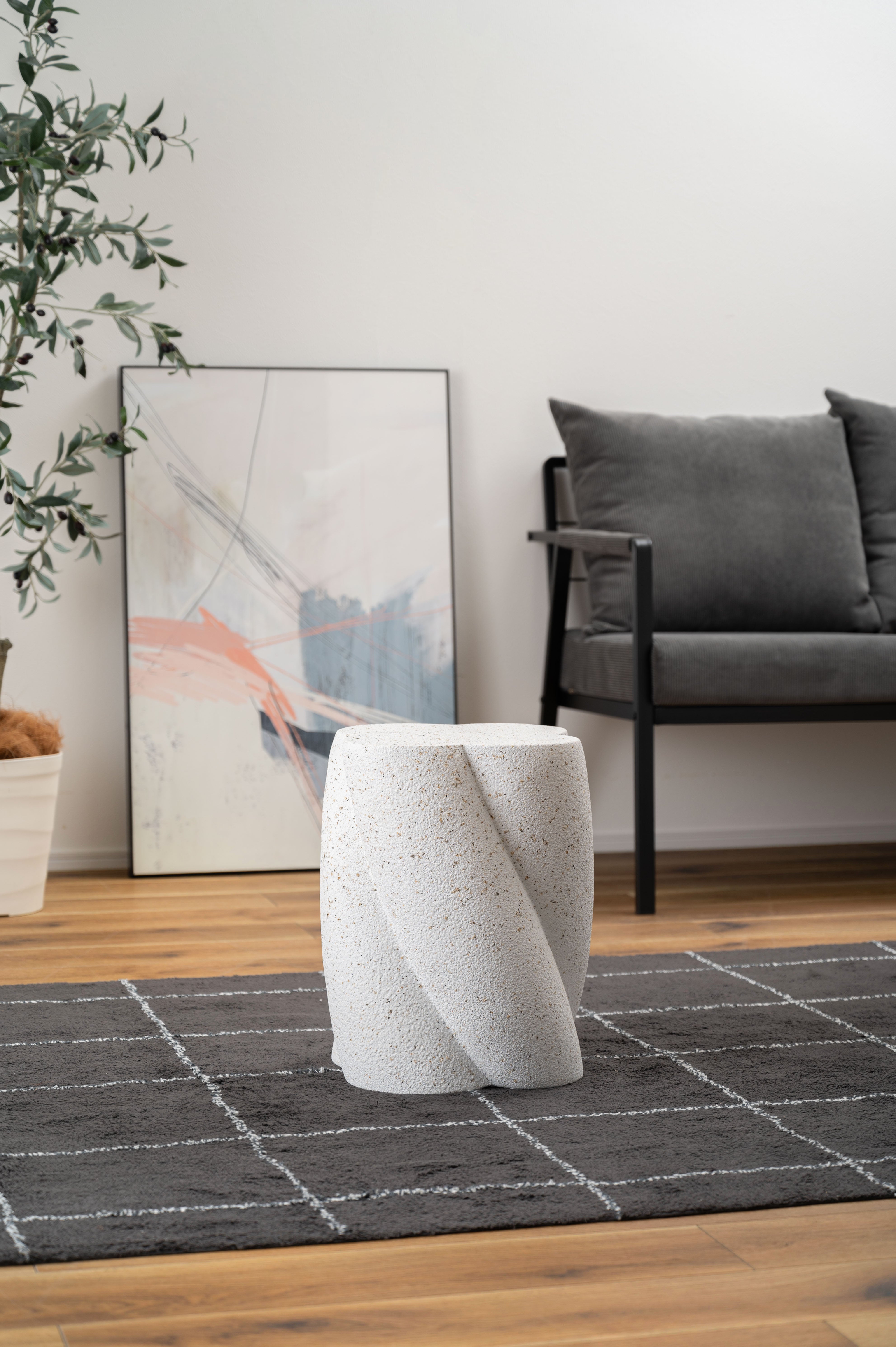 Terrazzo Side Table WH / テラゾー サイドテーブル【Twist】