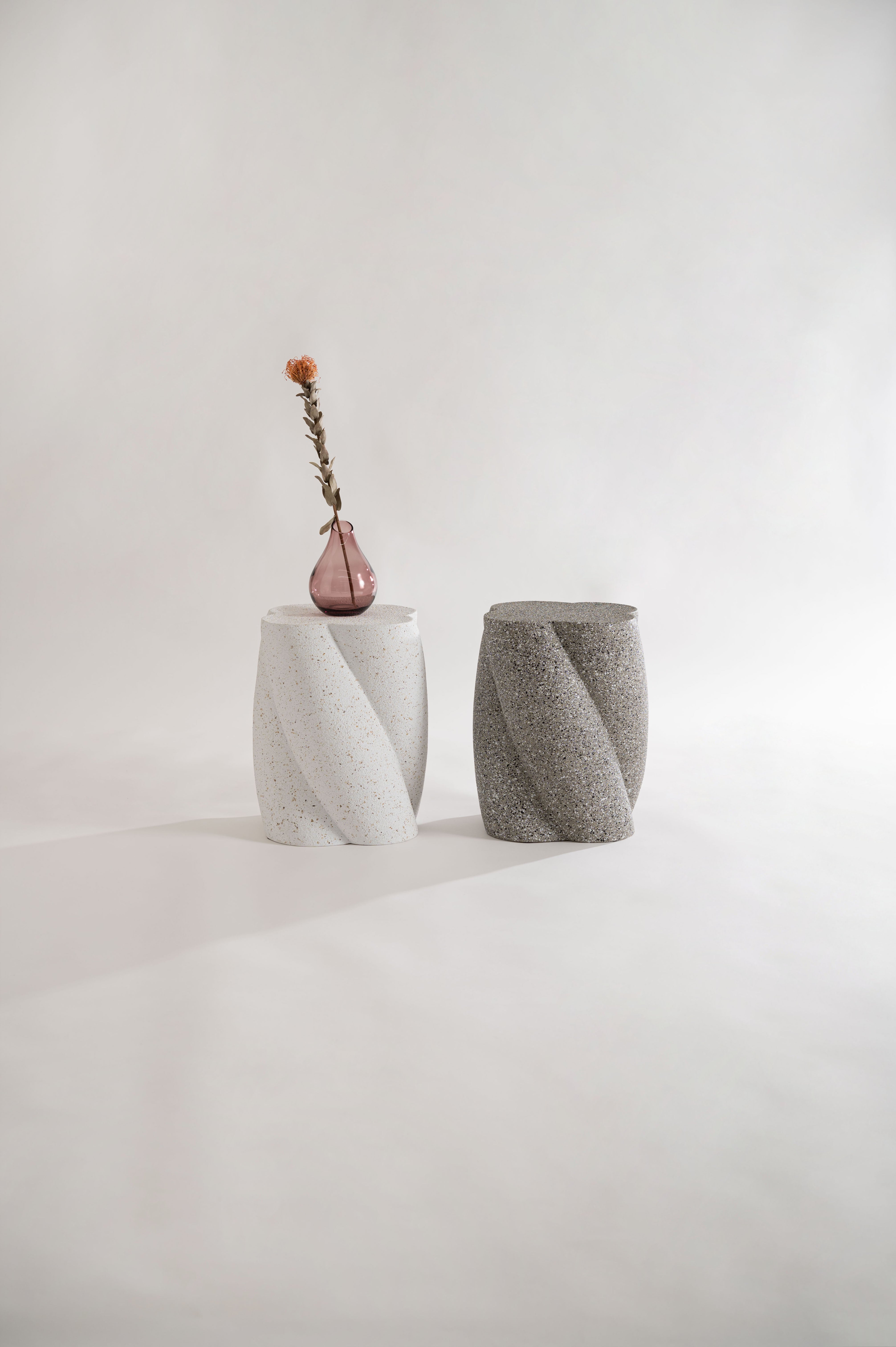 Terrazzo Side Table WH / テラゾー サイドテーブル【Twist】